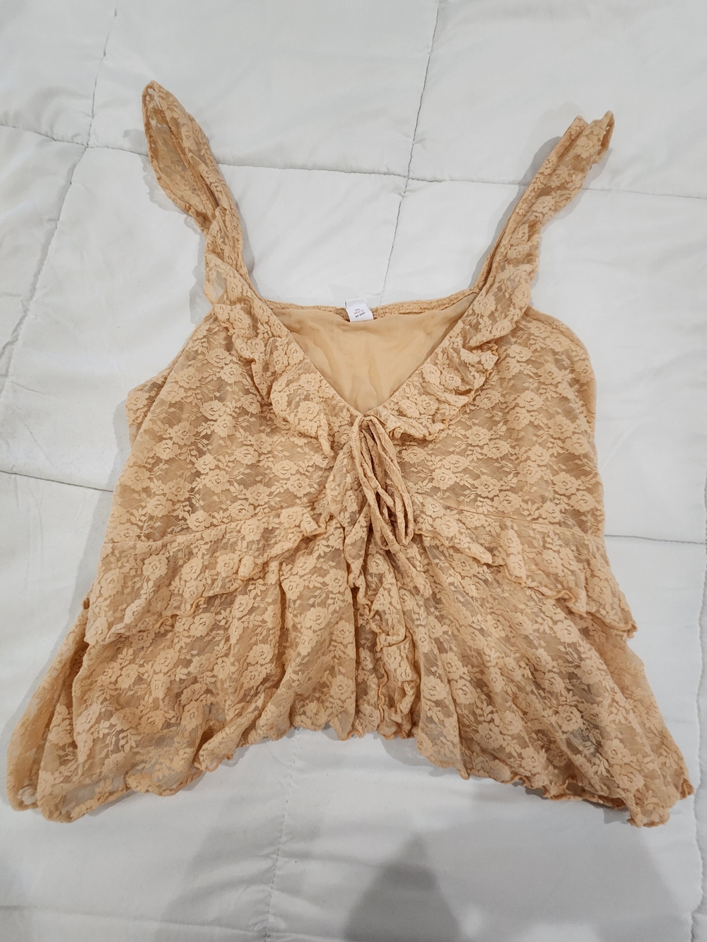 Old Navy Lace Ruffle Tie-Front Camisole